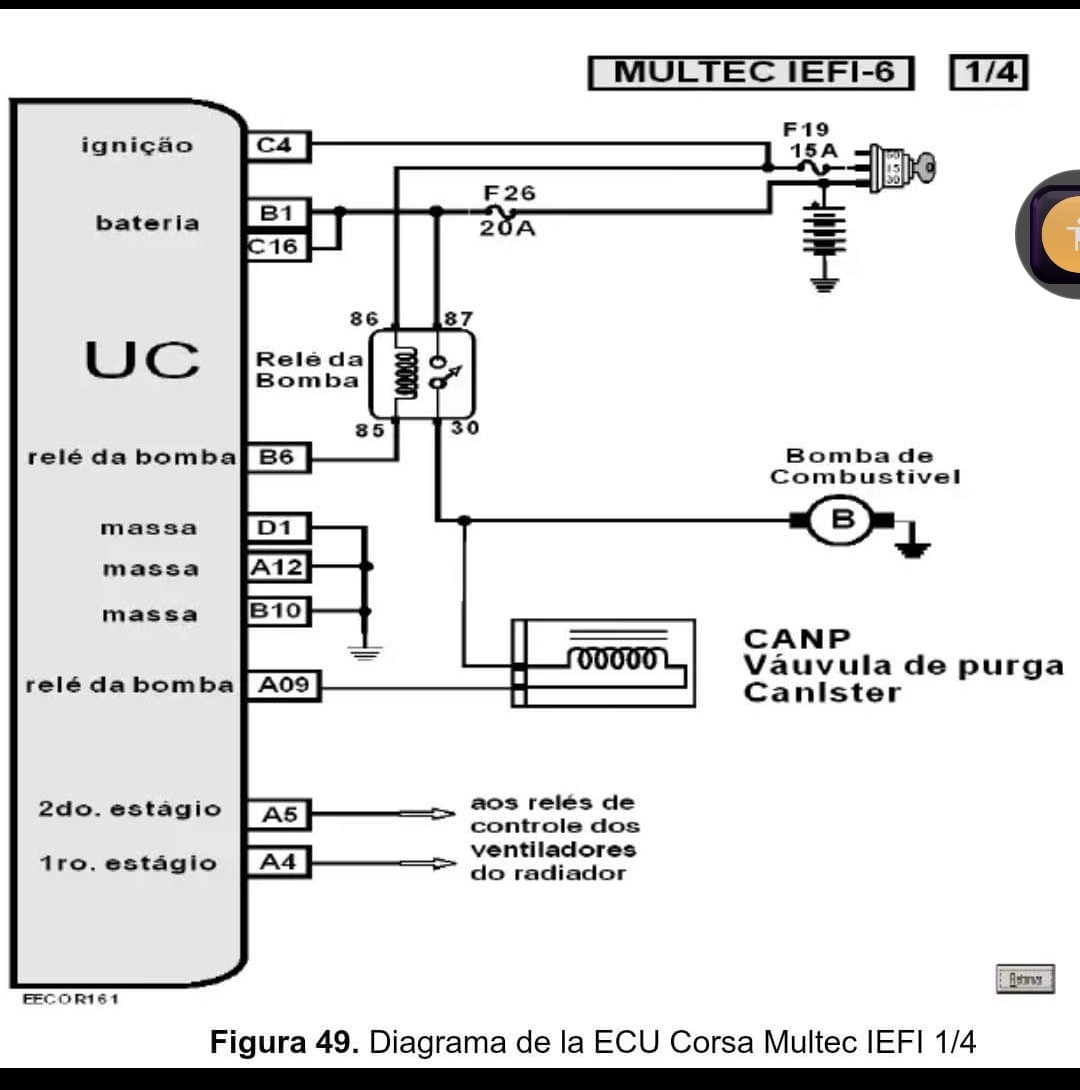 Diagrama de la bomba de gasolina - Club Corsa CCV